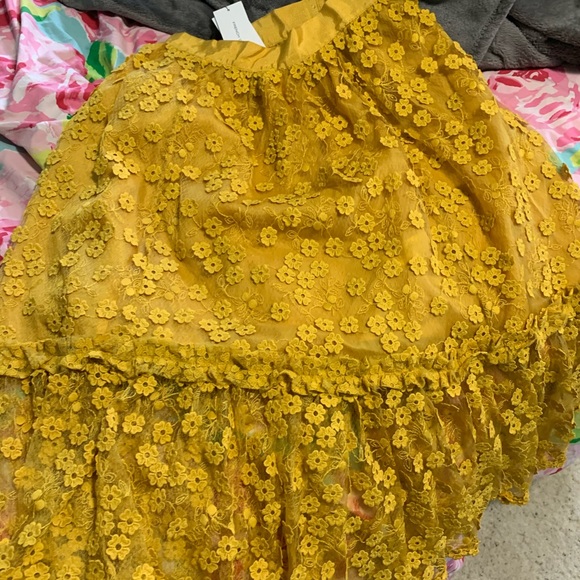 French Connection Caballo Lace Flared Skirt - NWT - Picture 3 of 6